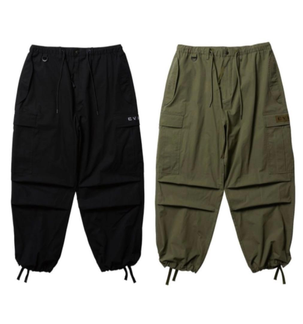 エビセン　カーゴパンツ2本セット　ブラック&オリーブ　Lサイズ　未使用