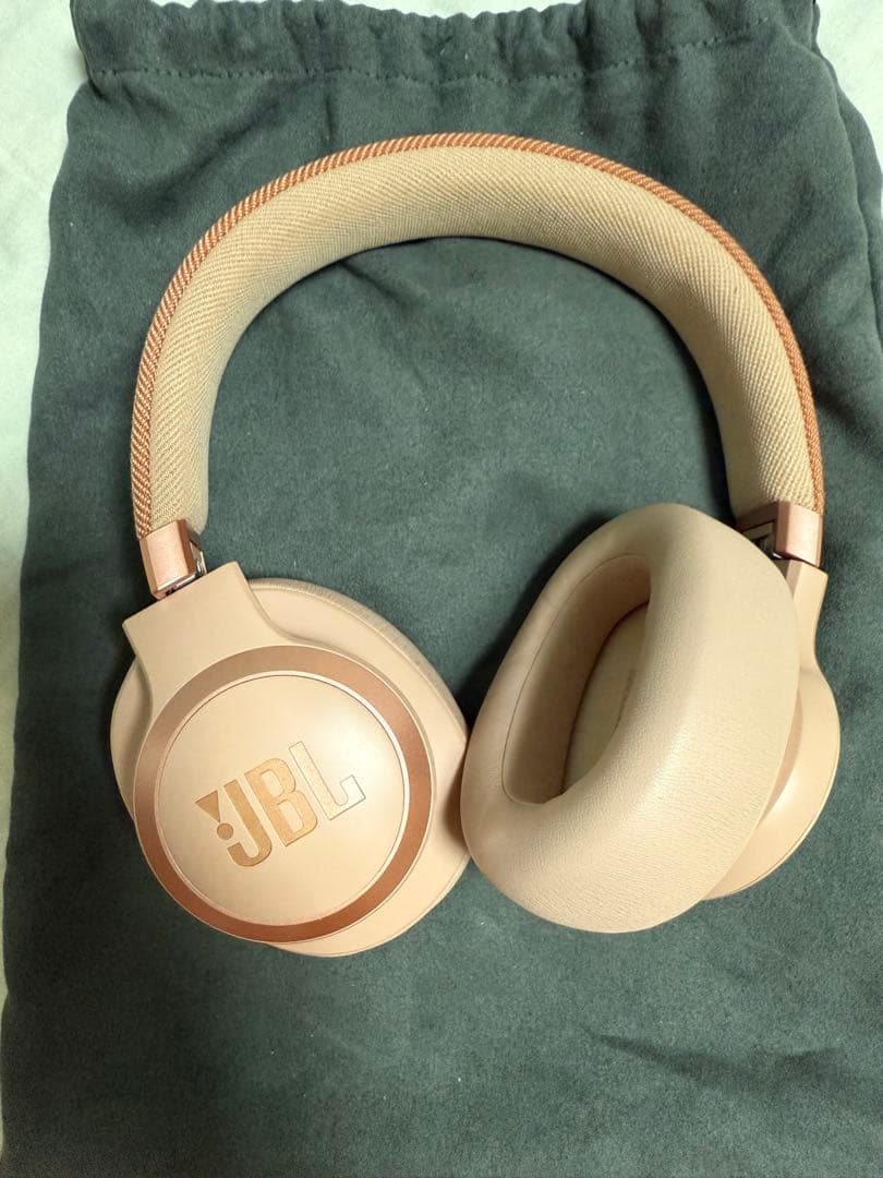 JBL ワイヤレスヘッドホン ピンク 収納袋付き
