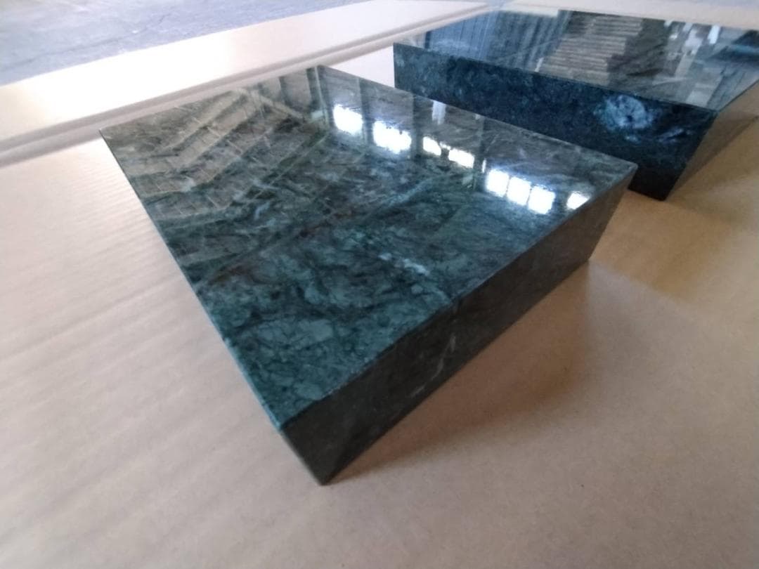 天然大理石　オーディオボード【グリーン】170×250×52●5面磨き●ペア