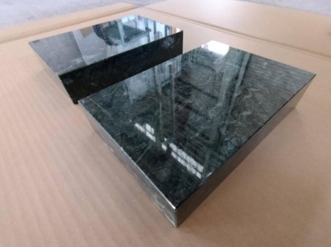 天然大理石　オーディオボード【グリーン】170×250×52●5面磨き●ペア