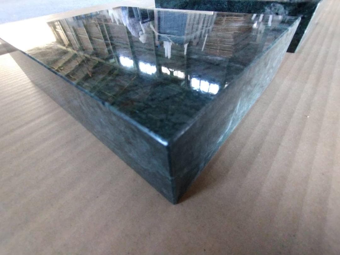 天然大理石　オーディオボード【グリーン】170×250×52●5面磨き●ペア