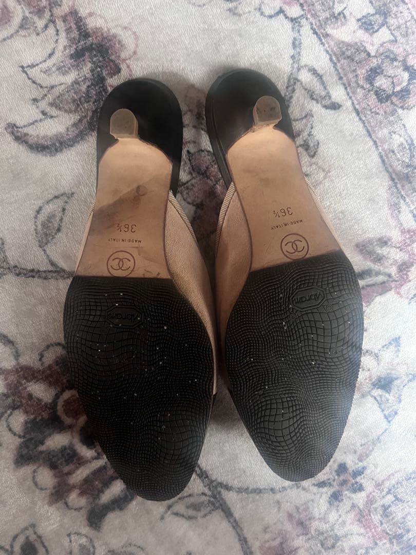CHANEL ミュール サンダル ベージュ 黒 最終お値下げ