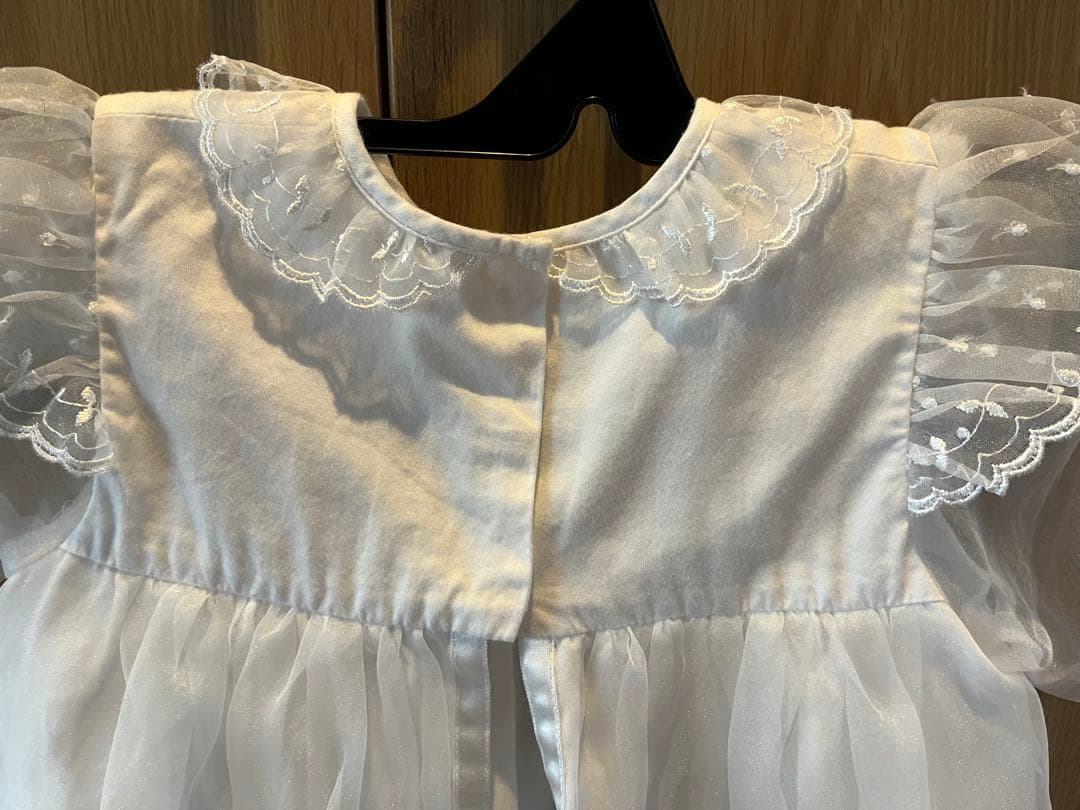 【くまちゃん】ファミリア セレモニー用ベビードレス 帽子セット