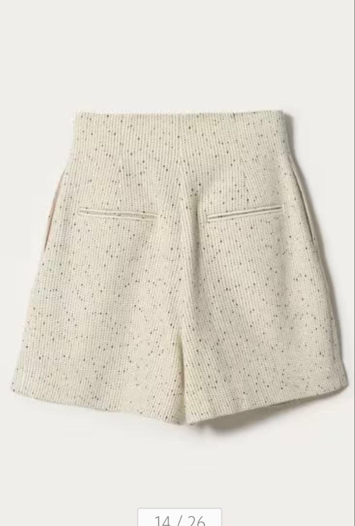 ＜EMMEL REFINES＞EM ノットツイードライク ショートパンツ