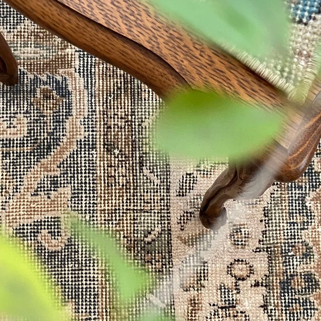 額縁メダリオン✳︎130×215コーラルピンク　ブルー　トルコヴィンテージラグ