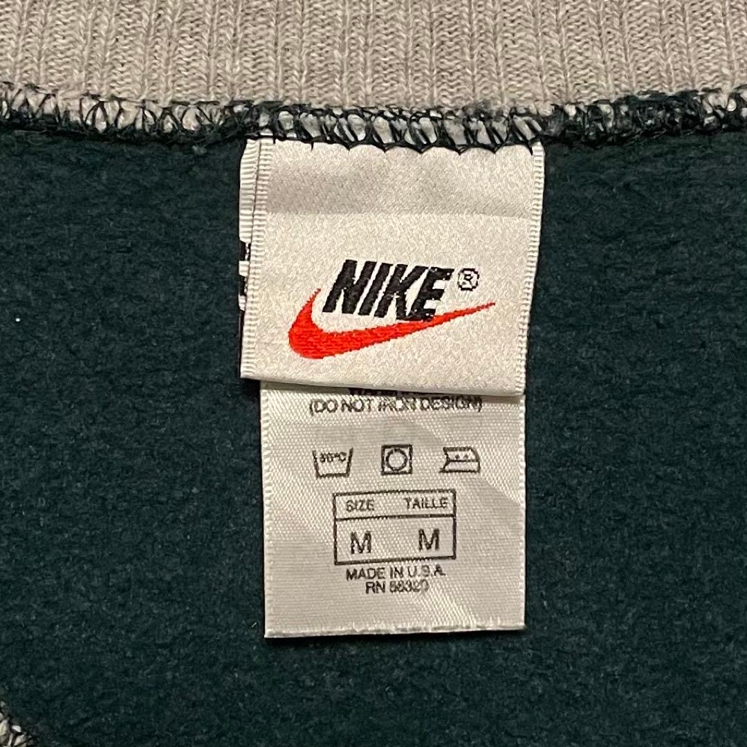 1019【入手困難】ナイキ♤刺繍ロゴ　90s 銀タグ　スウェット　ヴィンテージ