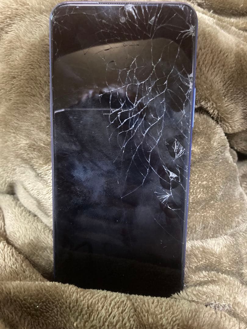 期間限定値下げRedmi Note 10 5G パープル 画面ひび割れ