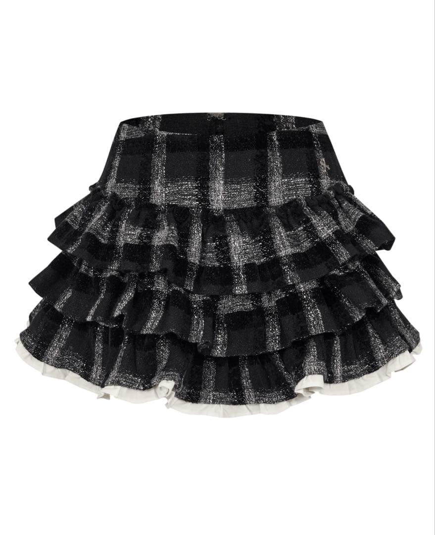 スカート ANDWANG Charm Frill Culotte Mini Skirt