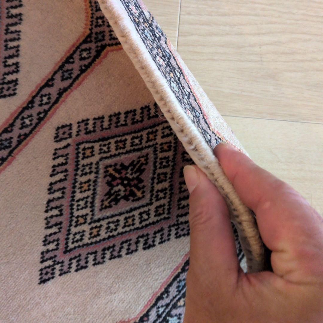 46x75cmパキスタン手織りマット(437)ギャッベ・ペルシャ・じゅうたん