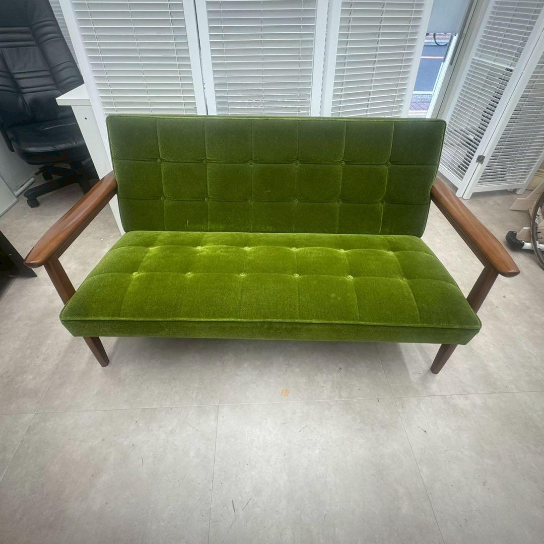 カリモク家具 Kチェア 1シーター グリーン W36173QWK wm01 美品