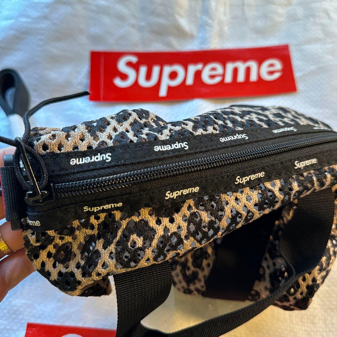 バッグ Supreme Mesh Mini Duffle Bag \"leopard \"