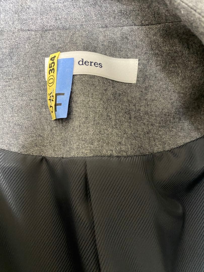 デレス deres 13th ライトグレー コート ジャケット