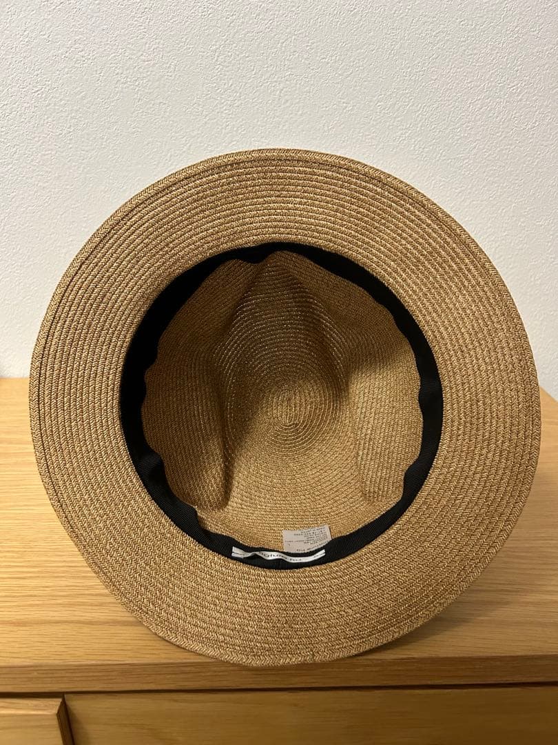 mature ha. マチュアーハ ベージュ 麦わら帽子 ストローハット リボン