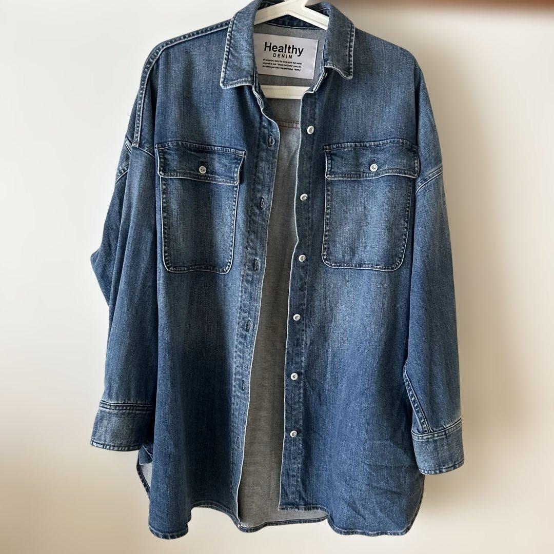 美品　Healthy Denim 長袖デニムシャツ　サイズ1