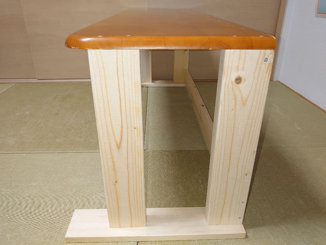 【其の31】中古テーブルを加工したパチスロ実機を置く台（２台用シンプルスタンド）