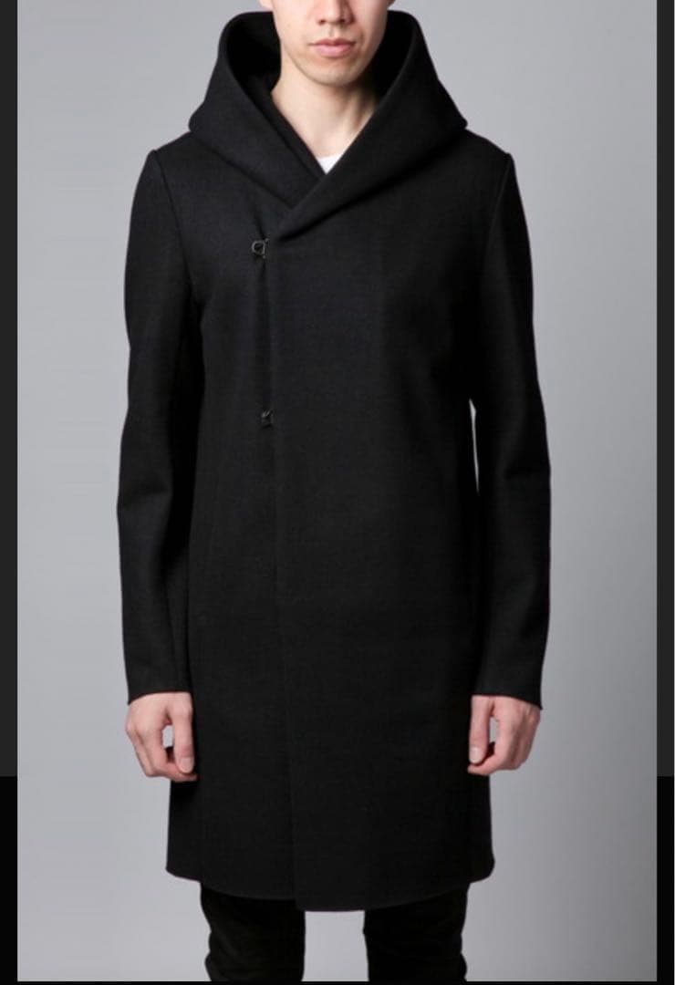 KAZUYUKI KUMAGAI カシミア混 フーデッドコート 2