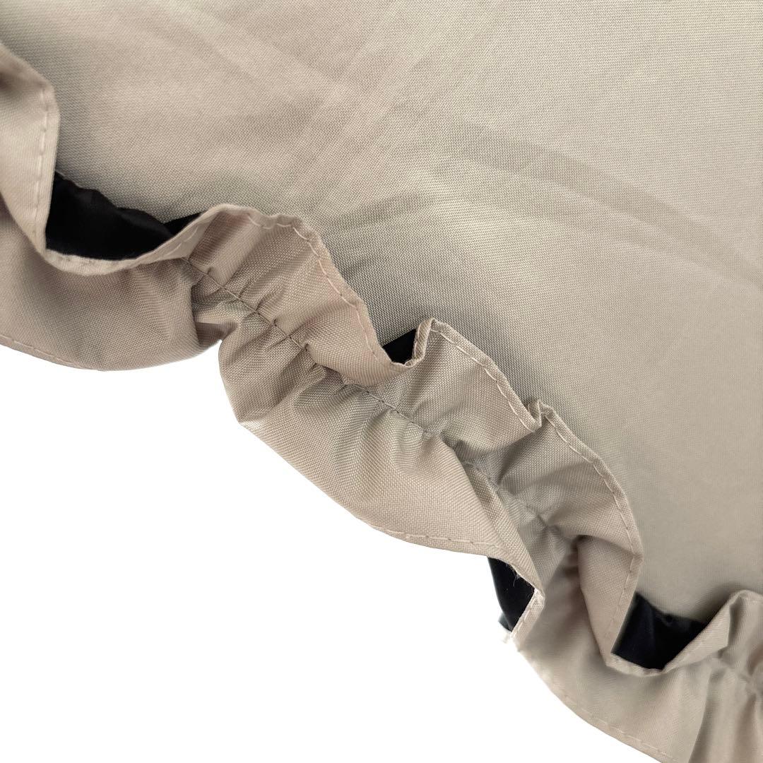 サンバリア SUN BARRIER 100 ベージュ フリル 日傘 2段