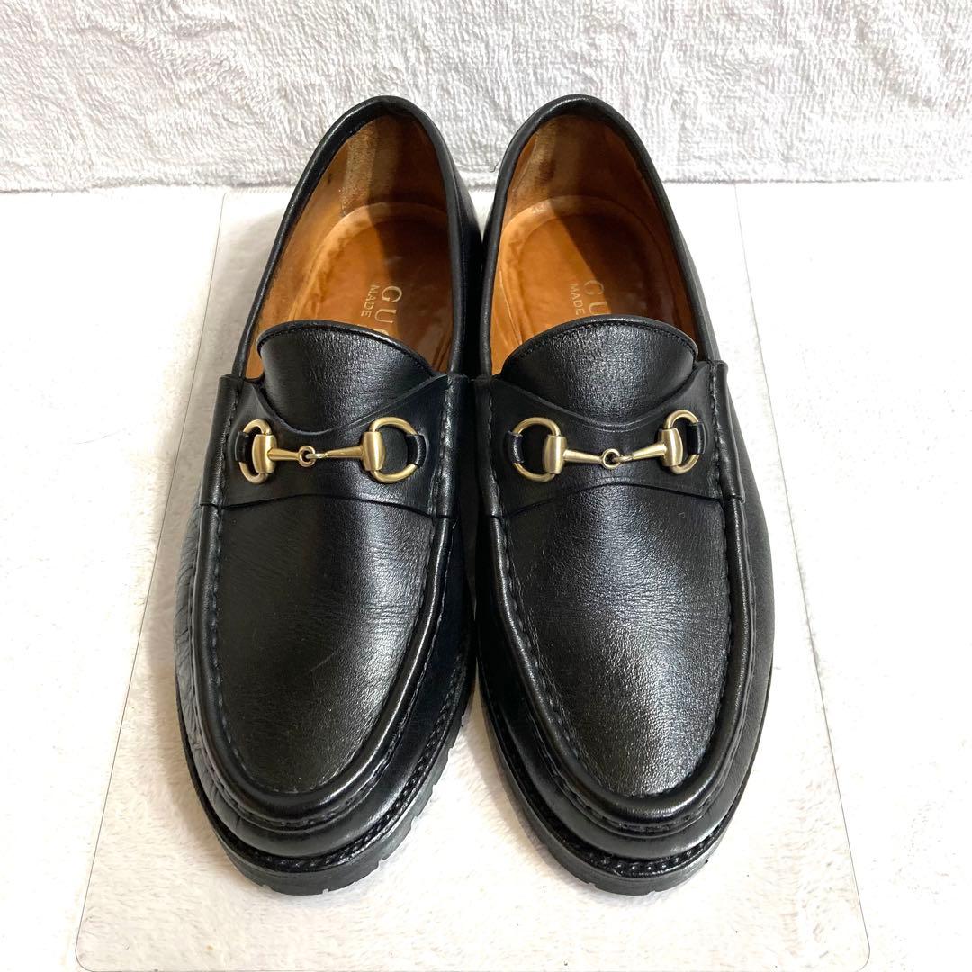 ✨極美品✨　グッチ　ローファー　ホースビット　黒　23