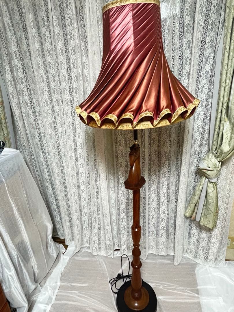 昭和レトロ スタンドライト シェードランプ フロアスタンド ヴィンテージ 古家具