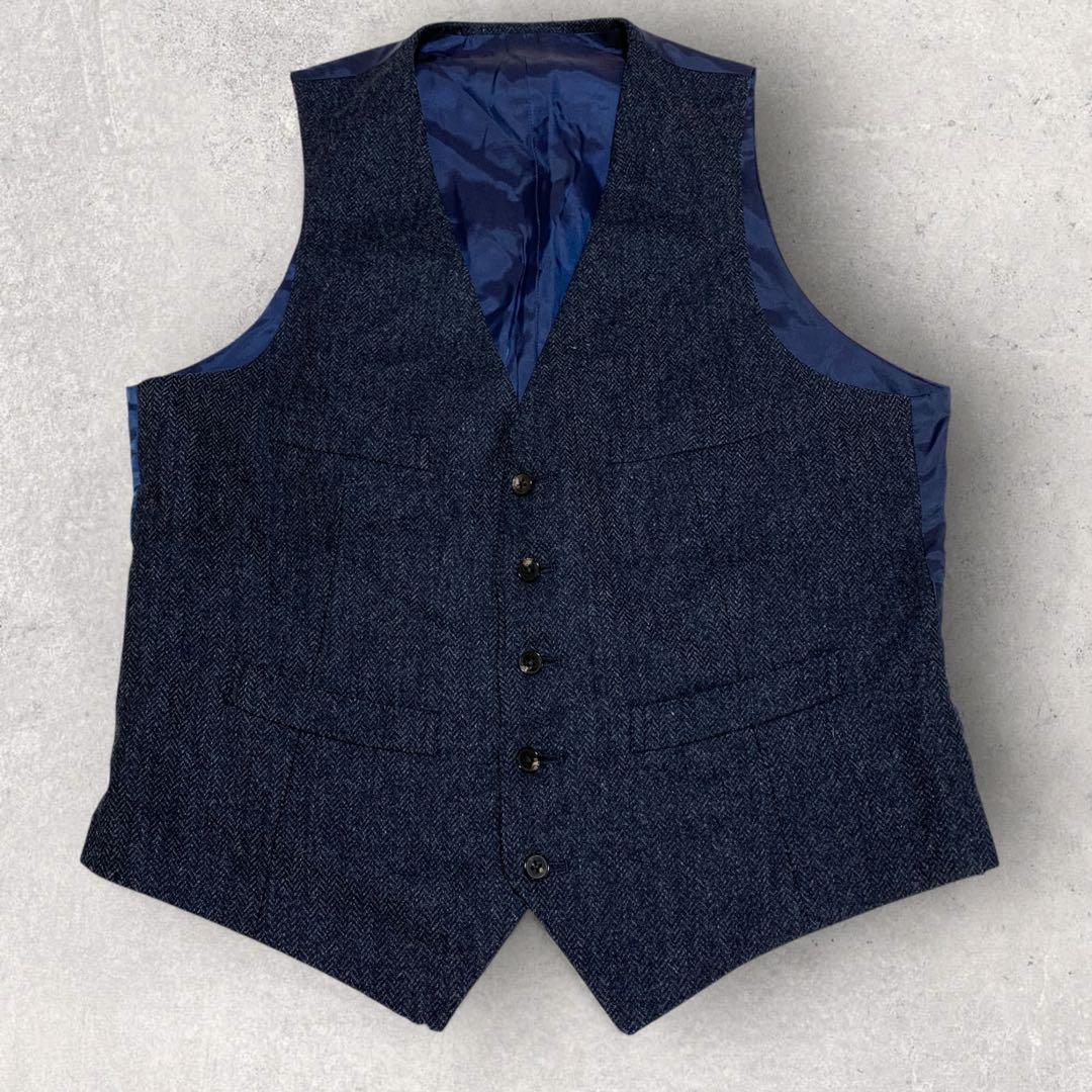 ブレイザーズバンク　３ピース　セットアップ　ムーン生地へリンボンツイード