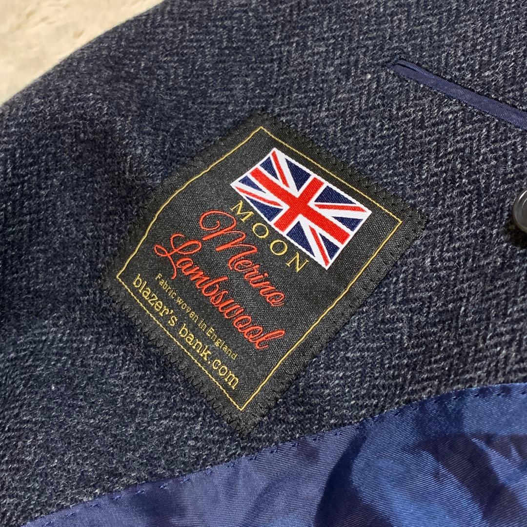 ブレイザーズバンク　３ピース　セットアップ　ムーン生地へリンボンツイード