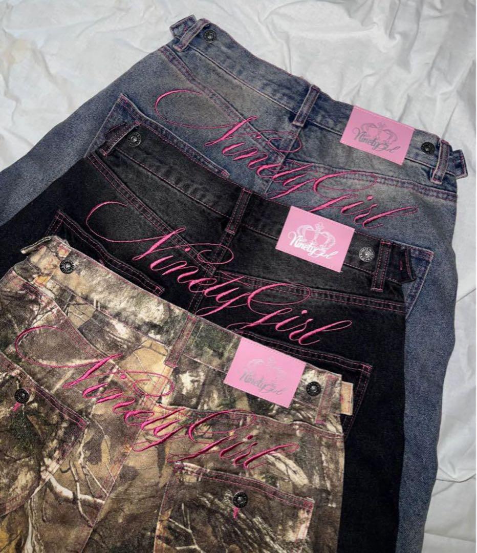 美品☆9090 ナインティナインティ リアルツリー デニムパンツ ギャル y2k