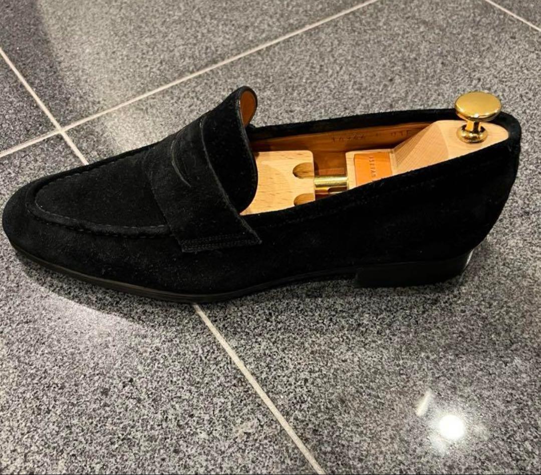 サントーニ　スエード モカシン シューズ　　26センチ　美品