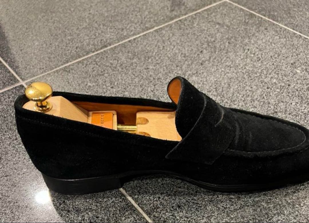 サントーニ　スエード モカシン シューズ　　26センチ　美品