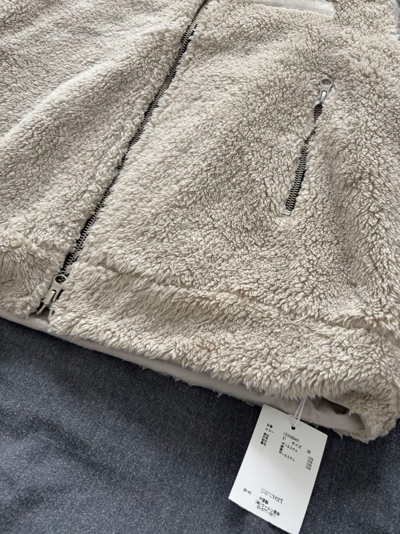 新品未使用ブランベール blanc vert フワモコベストM