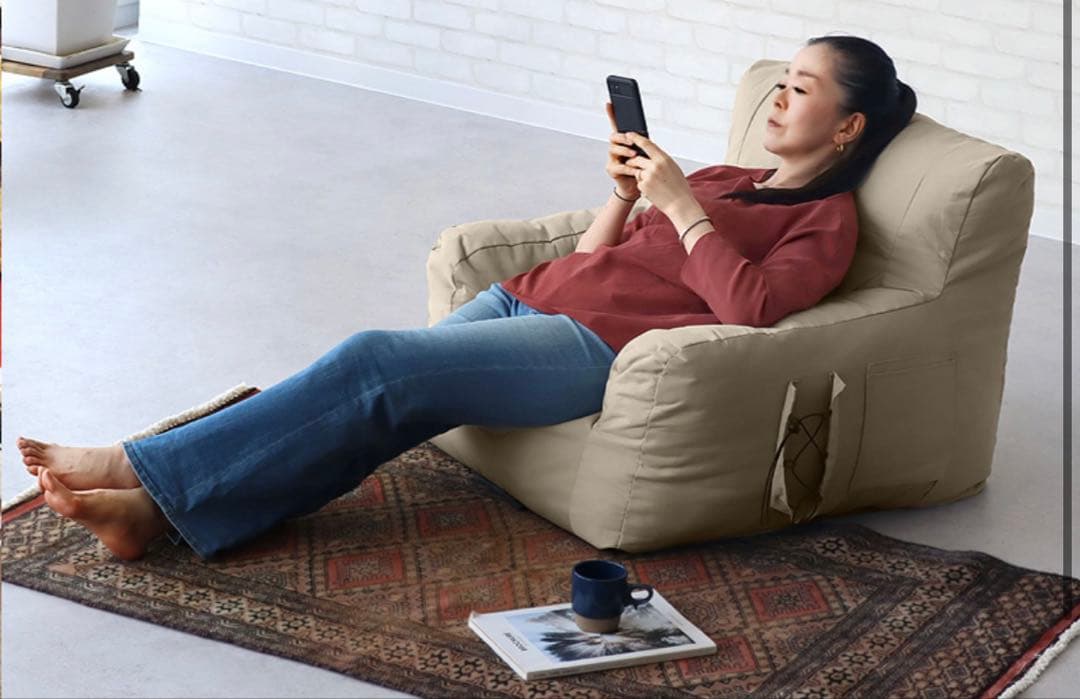 OUTPUT LIFE ベージュリクライニングチェア