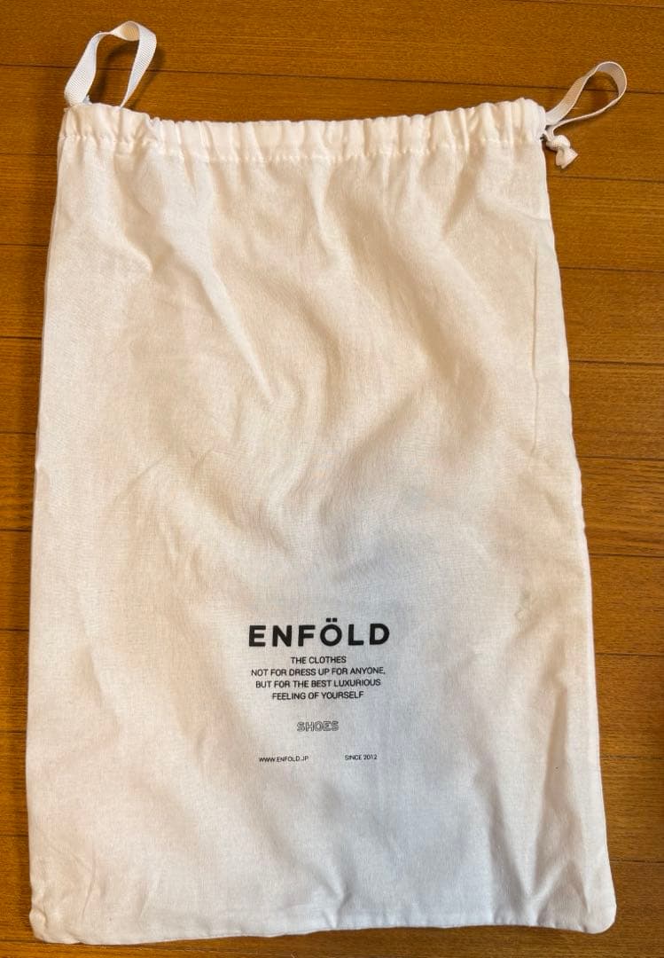 ENFOLD(エンフォルド) WINTER SANDALS ブルー 袋付き