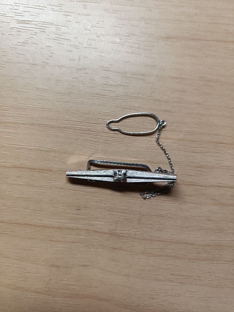 14KWG 14金ホワイトゴールド ネクタイピン