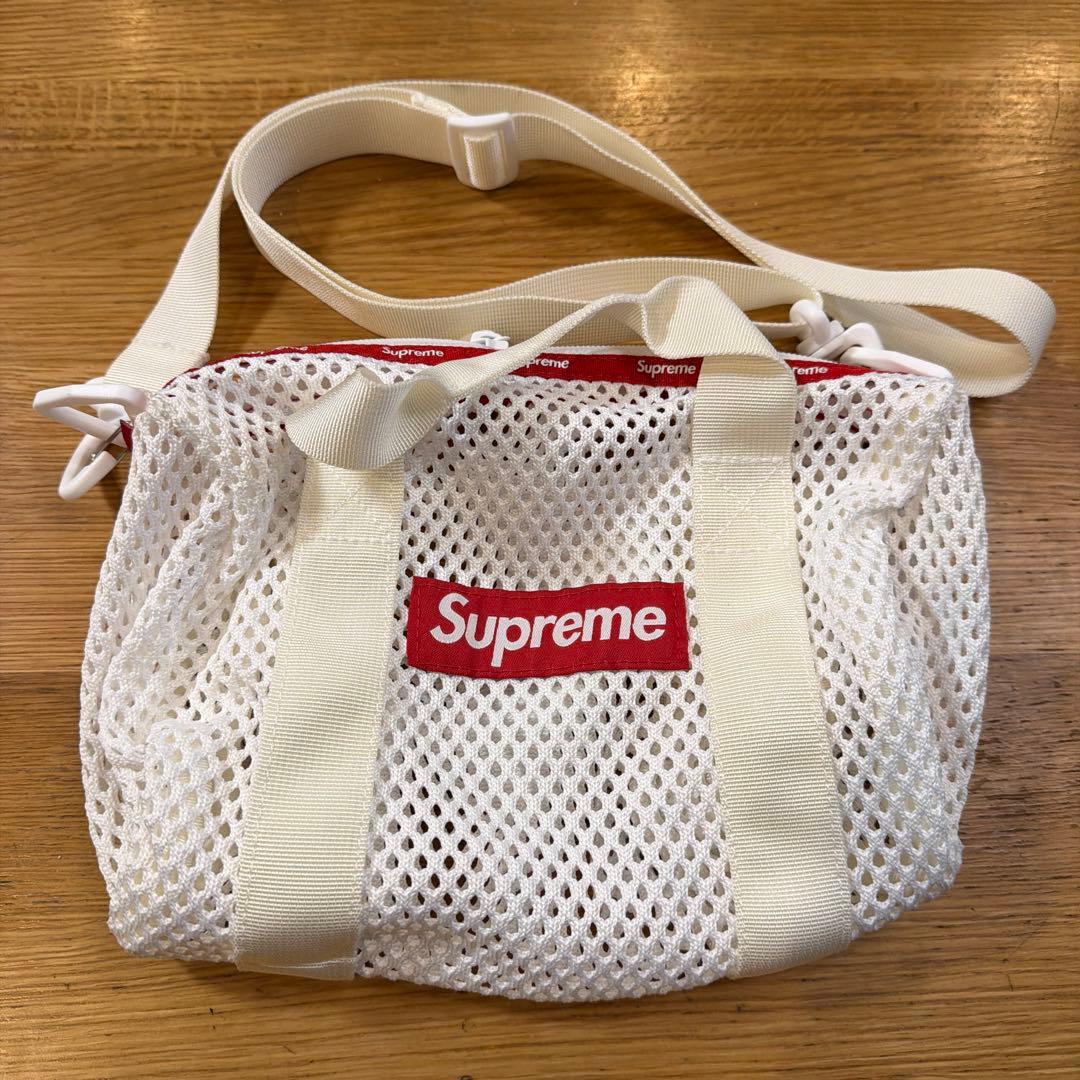 Supreme メッシュショルダーバッグ ホワイト
