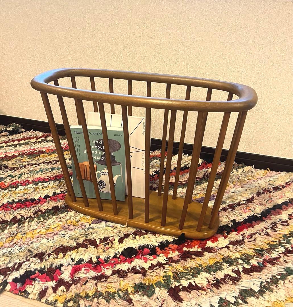 vintage ヴィンテージ マガジンラック　かご