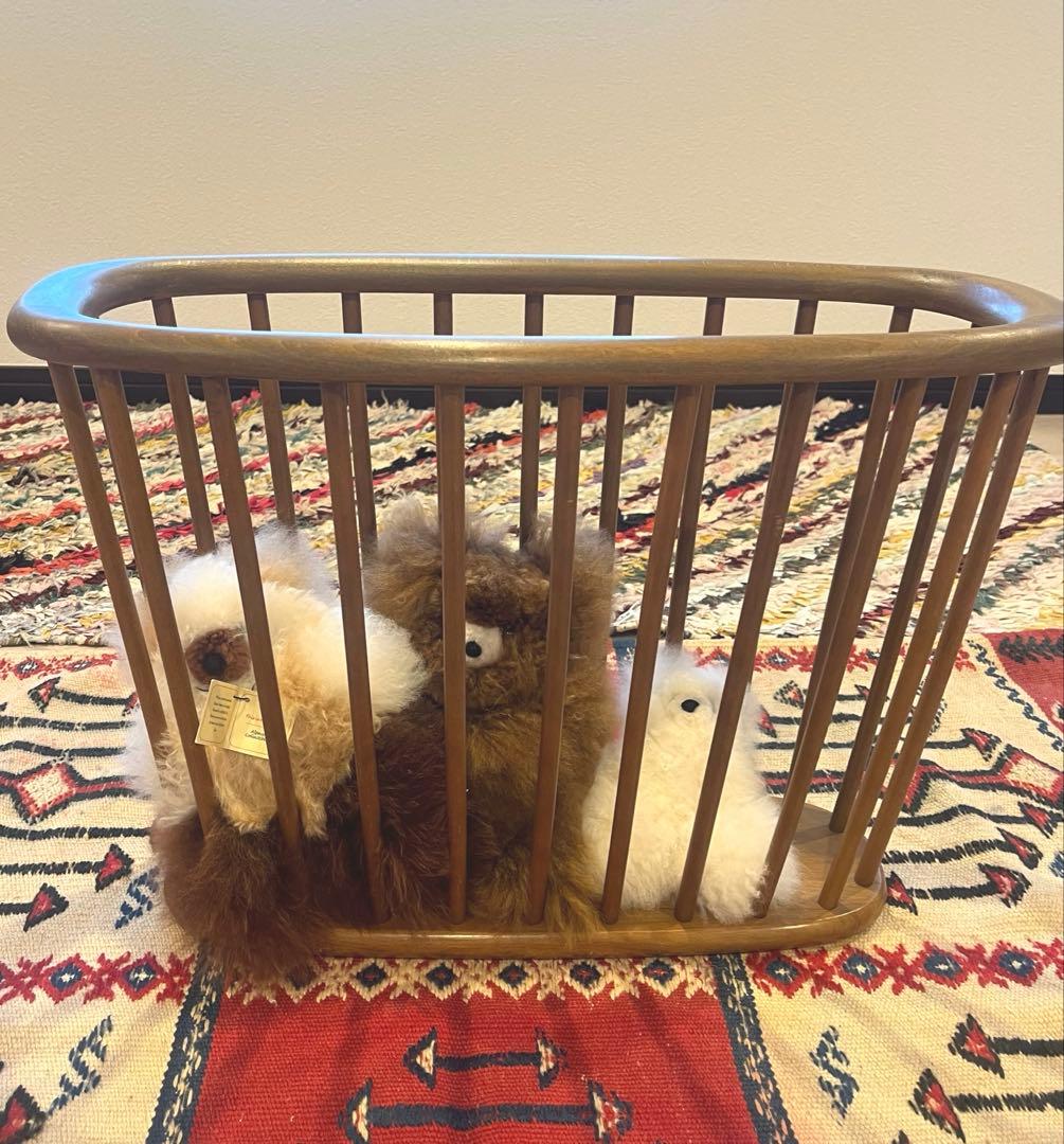 vintage ヴィンテージ マガジンラック　かご