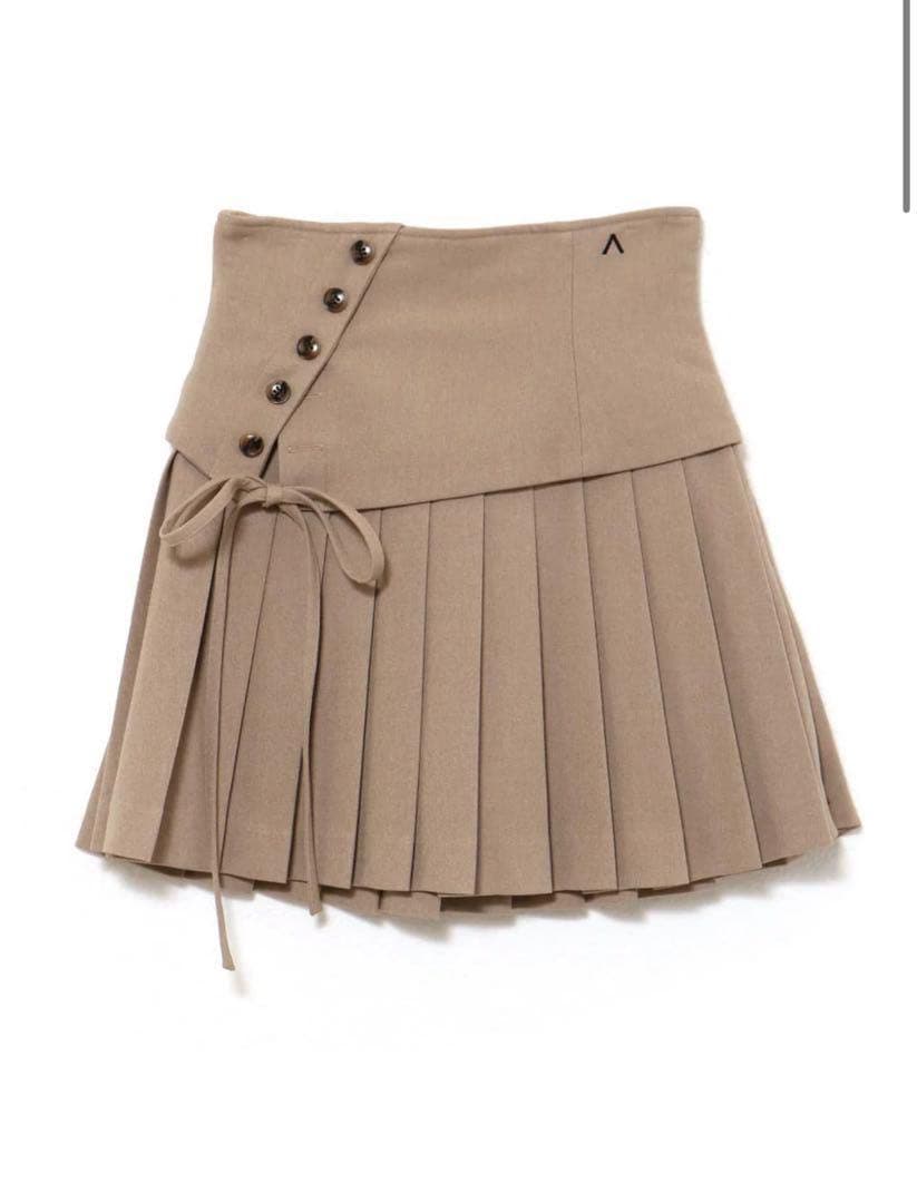 めい/Jade highwaist mini skirt beige