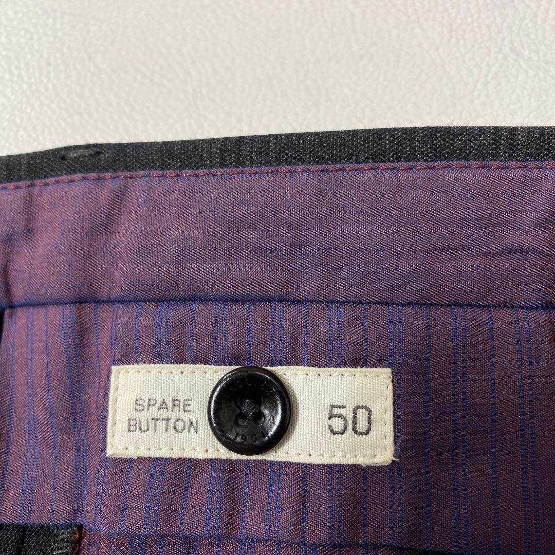 美品 INCOTEXウールテクノフランネル 1プリーツテーパードパンツ