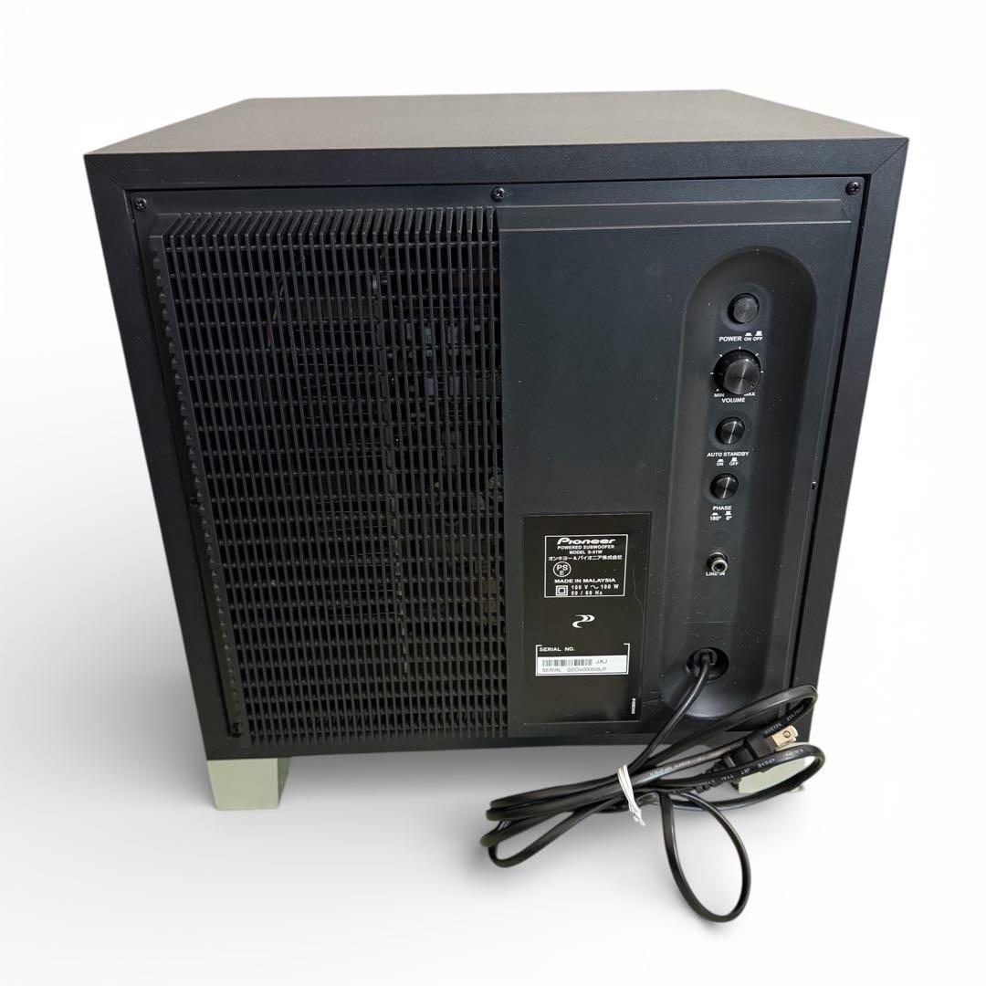 美品！Pioneer パイオニア S-51W パワードサブウーファー【補修済】