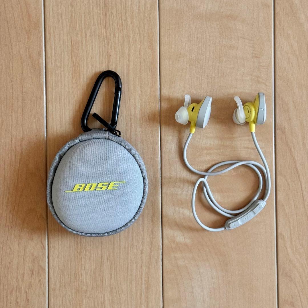 BOSE ワイヤレスイヤホン グレー/イエロー