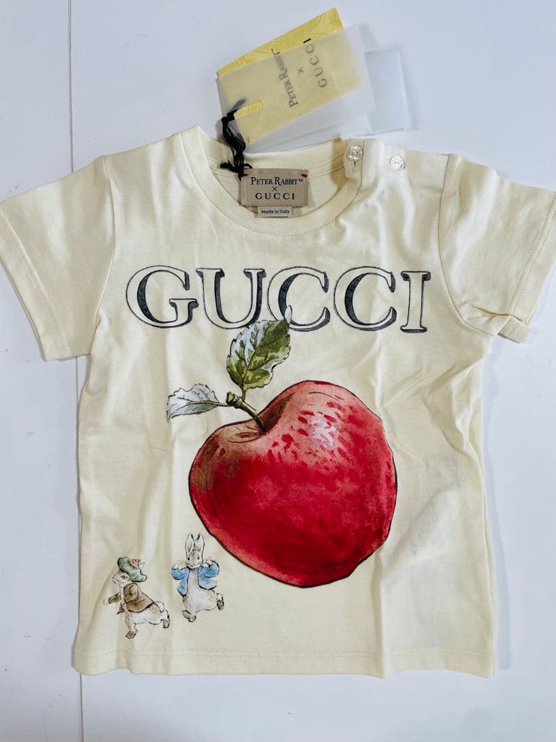 GUCCI PETER RABBIT コラボ Tシャツ クリーム色