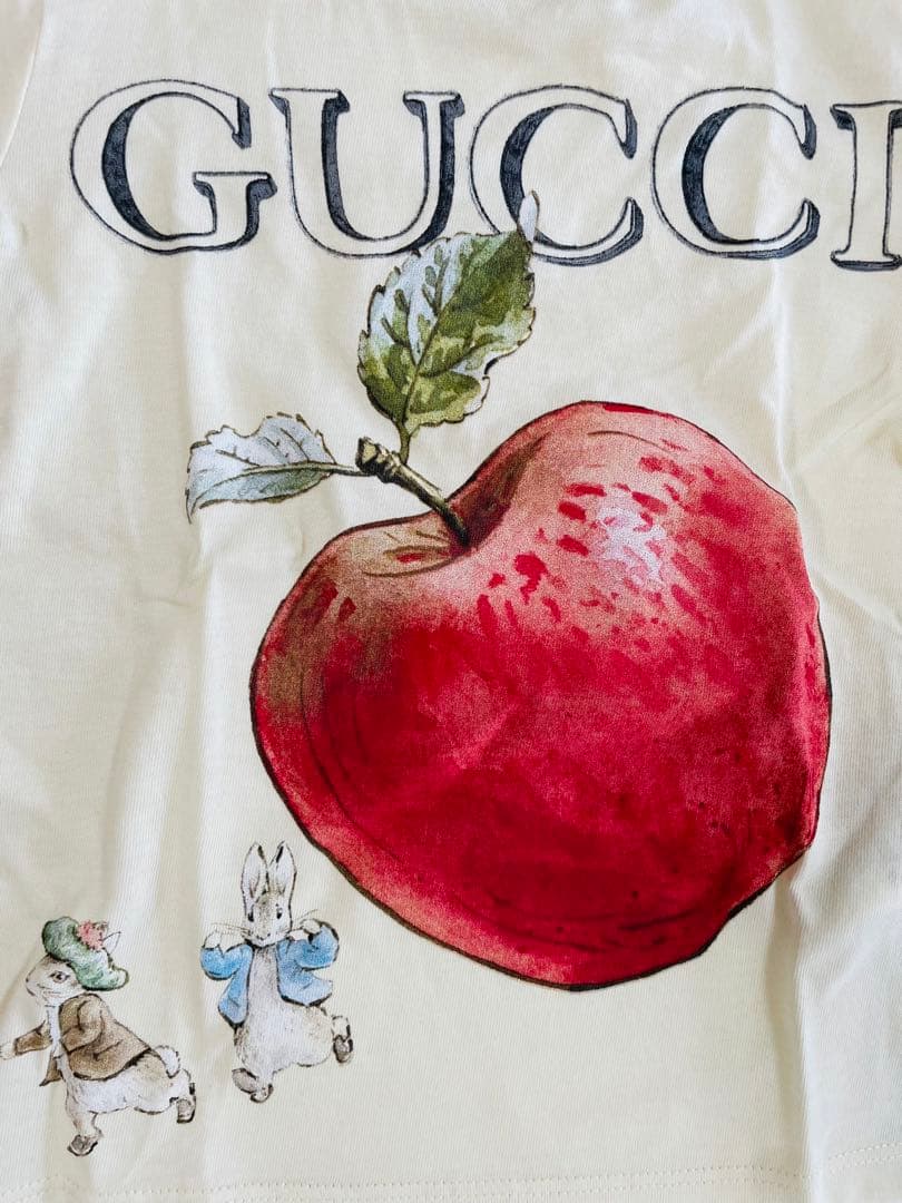 GUCCI PETER RABBIT コラボ Tシャツ クリーム色