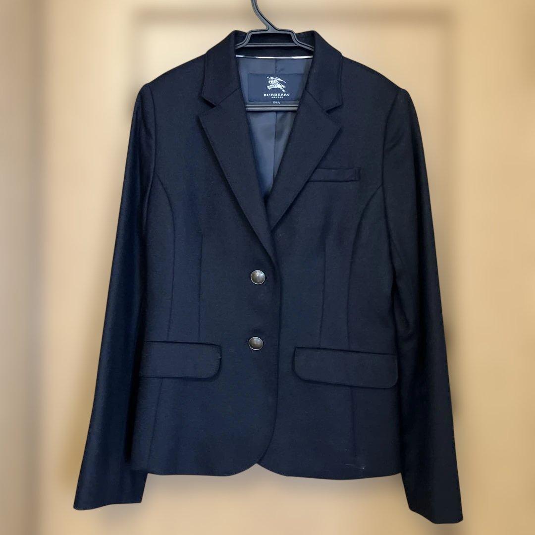 BURBERRY 中受　女児　ネイビー スーツ・ブレザー ・ブラウスセット