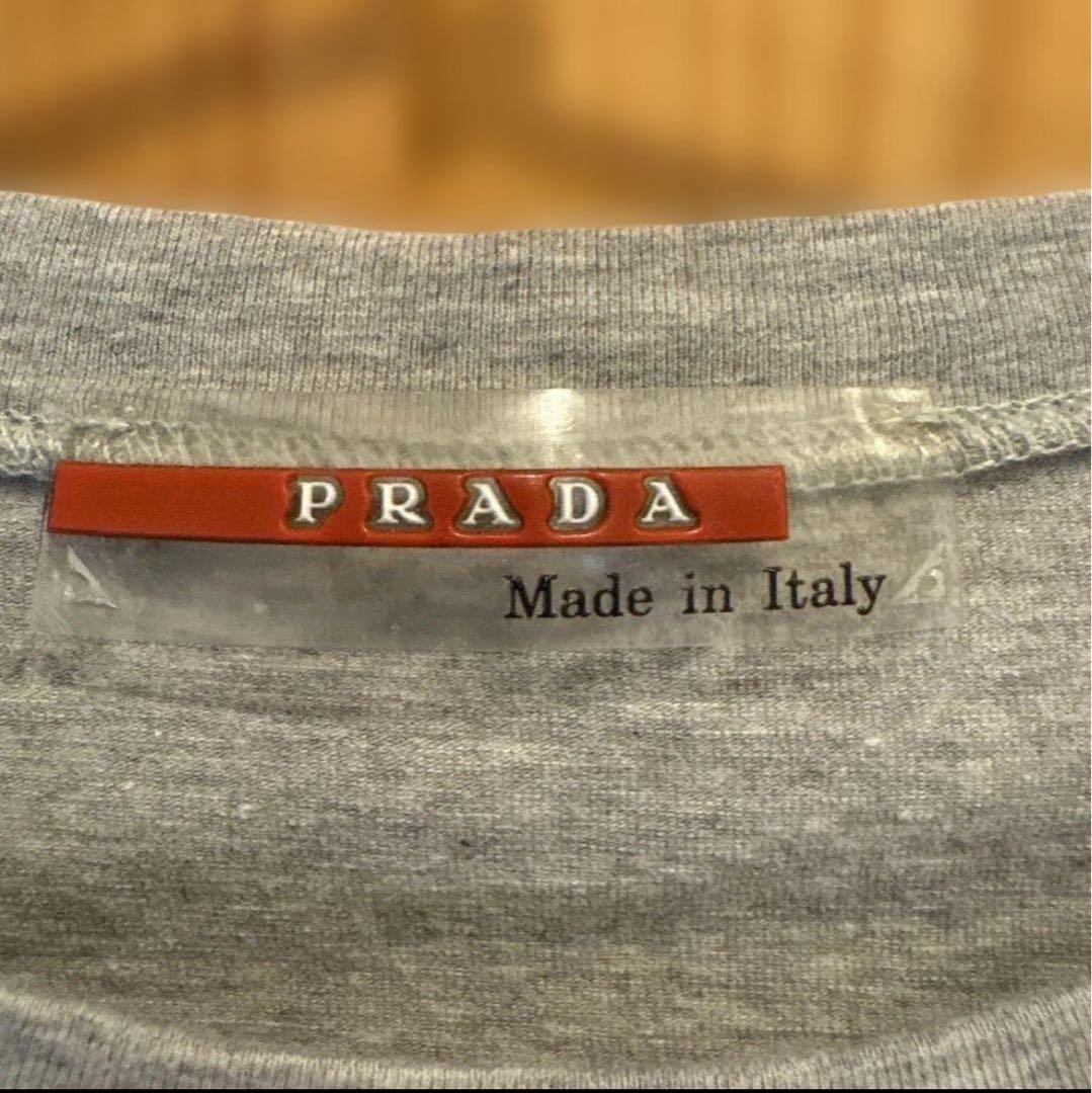 PRADA SPORT グレー 長袖 Tシャツ