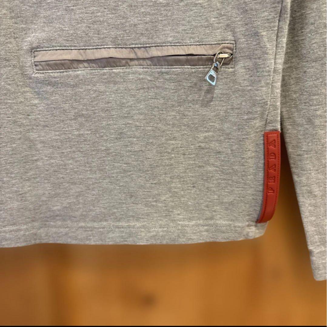 PRADA SPORT グレー 長袖 Tシャツ