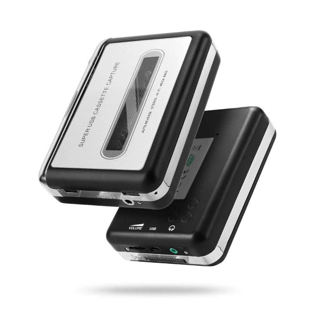 USB変換プレーヤー カセットテープ対応 オートリバース機能付き