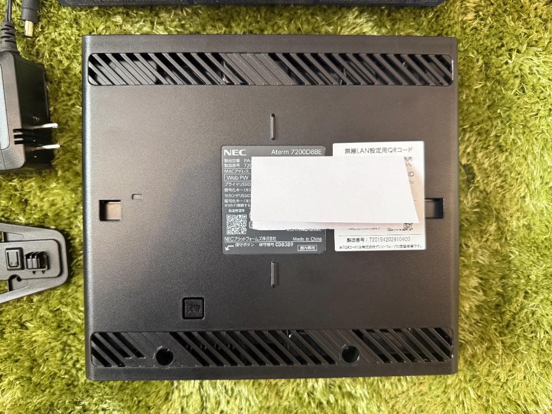 美品 NEC無線LAN Wi-Fi 7ルーター 11be AM-7200D8BE