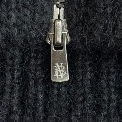 美品 バトナー ドライバーズニット モヘヤ アルパカ 黒系 サイズ3 tx8