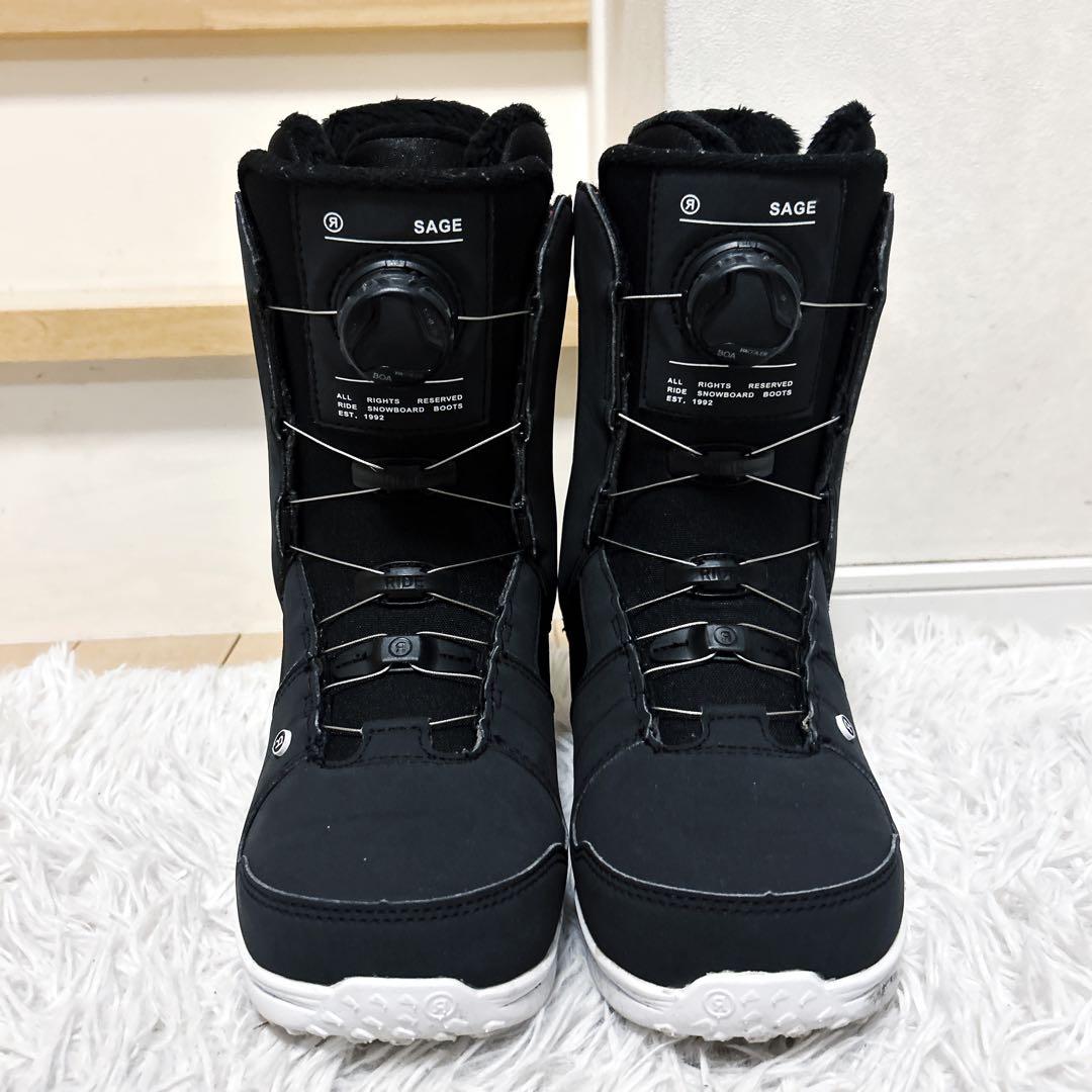 【極美品】RIDE SAGE ボア スノーボードブーツ 24.0cm