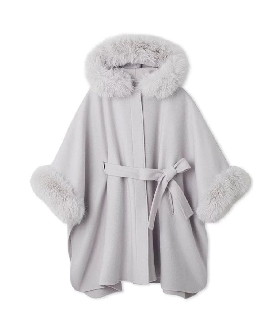 新品タグ付　2025年最新版 【CELFORD】 ファーポンチョコート