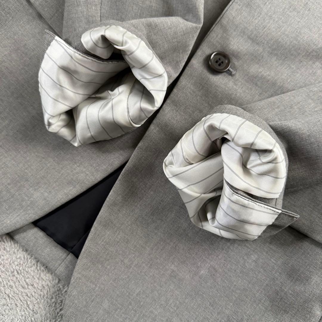 ジョンローレンスサリバン スーツセットアップ ウール100% グレー 34 36